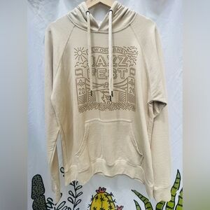 New Orleans Jazz Fest Cream Hoodie